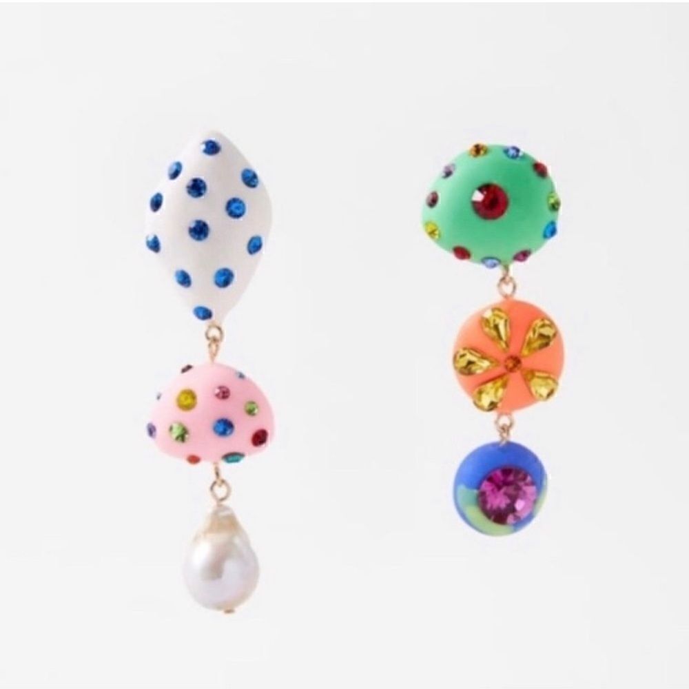 Geo drop earrings M14
